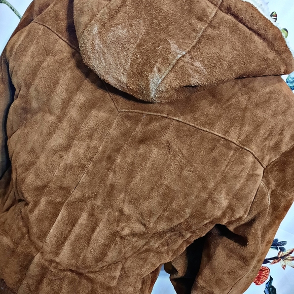 ~{Montgomery Ward}~ Vintage sherpa lined suede leather jacket. - Picture 3 of 13